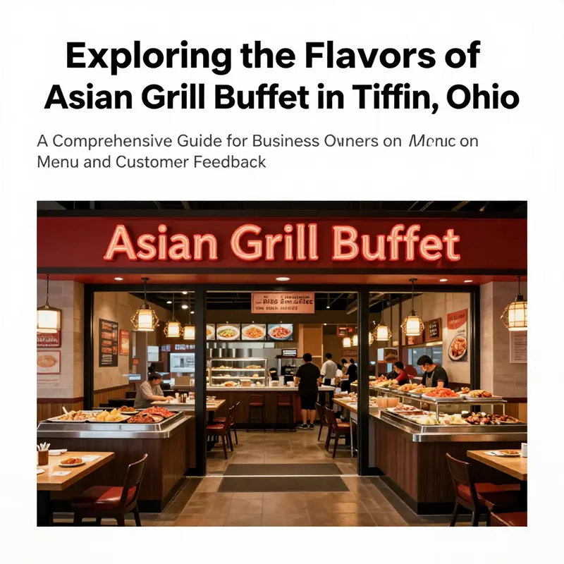 The front view of Asian Grill Buffet, welcoming diners with its vibrant restaurant setup.