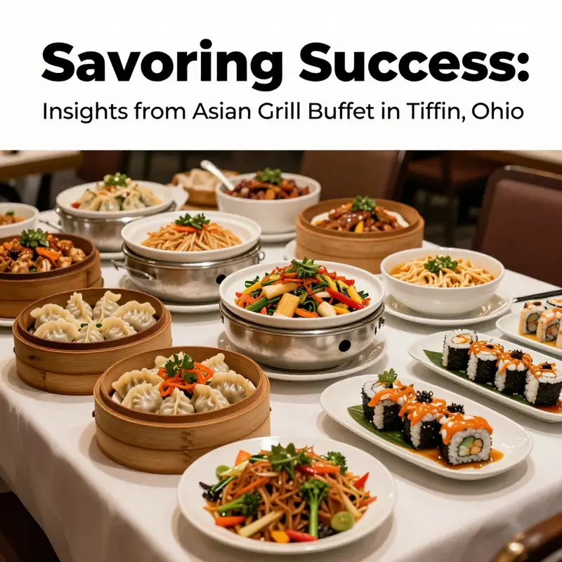 An enticing view of the diverse culinary offerings at Asian Grill Buffet, Tiffin, Ohio.