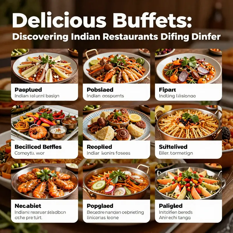 A visually appealing buffet spread that showcases the rich variety of Indian cuisine available at Indian restaurants.