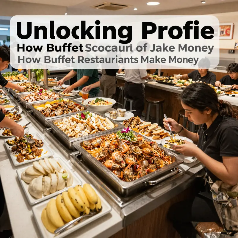 A vibrant buffet setting exemplifying economies of scale with abundant food offerings.
