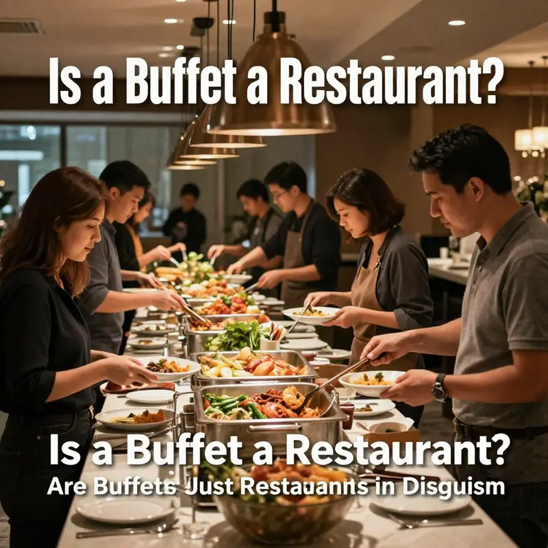 A wide array of dishes displayed at a buffet, highlighting its self-service nature.