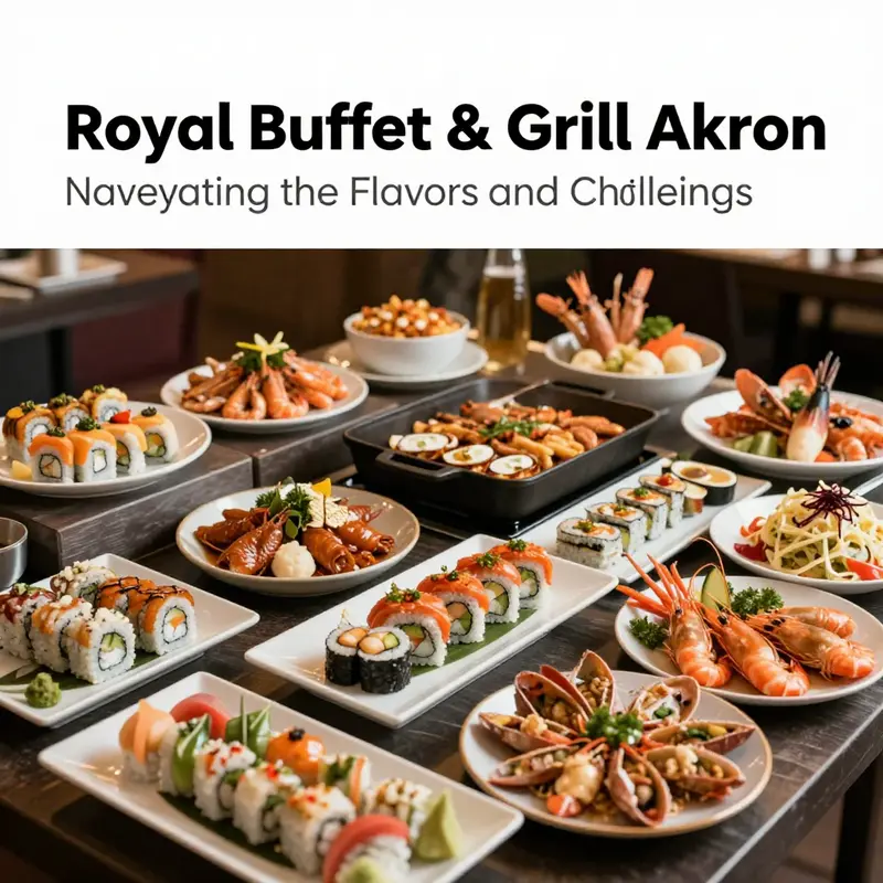 A diverse culinary spread showcasing the lavish offerings at Royal Buffet and Grill.