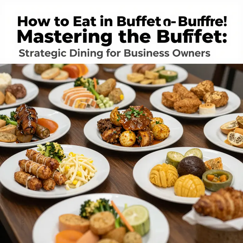 A vibrant buffet showcasing various food options, perfect for strategic dining planning.