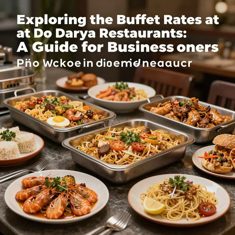 A vibrant buffet showcasing various dishes at a Do Darya-inspired restaurant.