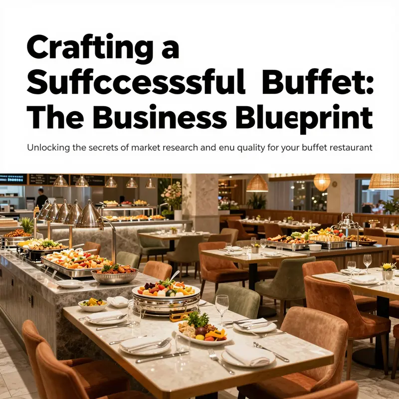An inviting buffet restaurant interior showcasing various food stations and comfortable seating.