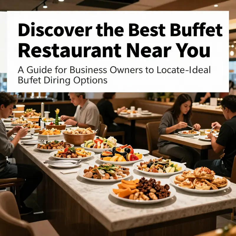 A vibrant buffet restaurant space filled with diverse food selections and happy diners, reflecting a warm dining atmosphere.