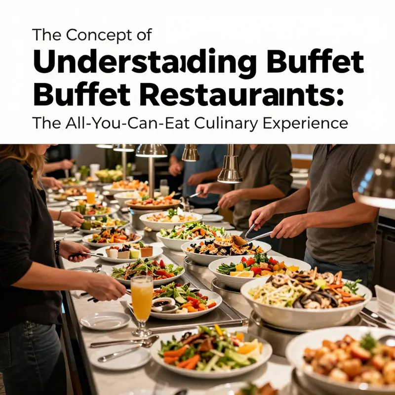 A vibrant buffet line demonstrating the self-service aspect of buffet dining.