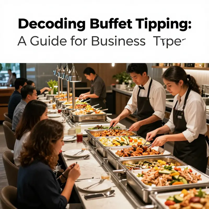 Exploring the varying levels of service at buffet restaurants.