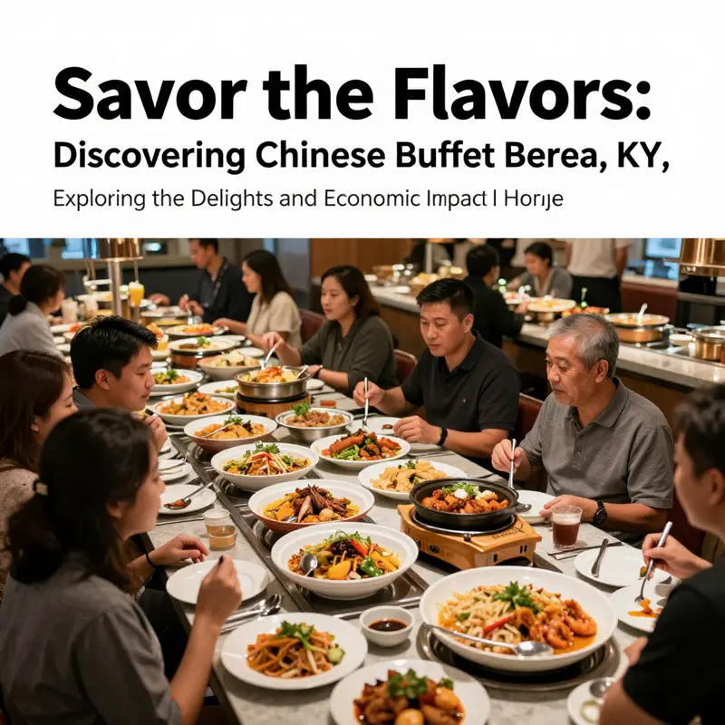 A lively scene at Hong Kong Buffet in Berea, KY, depicting diners enjoying a variety of cuisines.