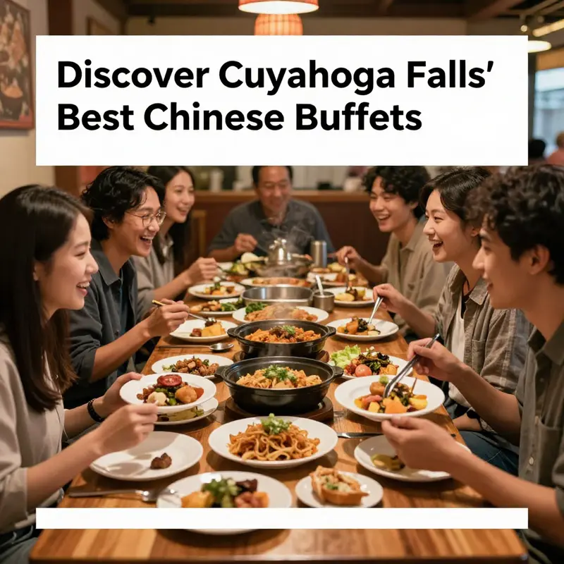 The extensive buffet selection at China King Buffet in Cuyahoga Falls, Ohio.
