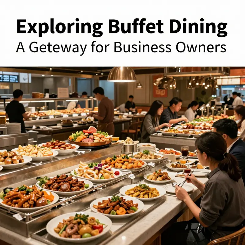 A colorful spread of buffet offerings displaying diverse culinary styles found in China’s eateries.