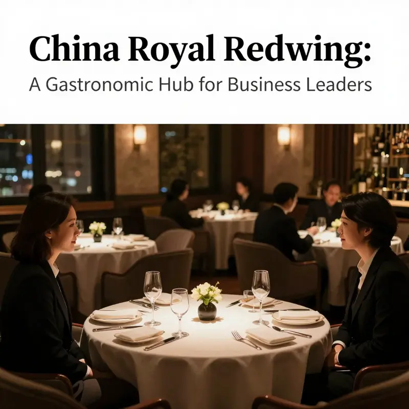 Interior view of the dining area at China Royal Redwing restaurant, showcasing inviting decor and table settings.