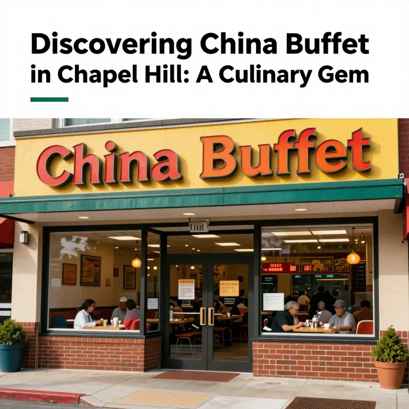 Exterior view of China Buffet showcasing its welcoming entrance and vibrant signage.