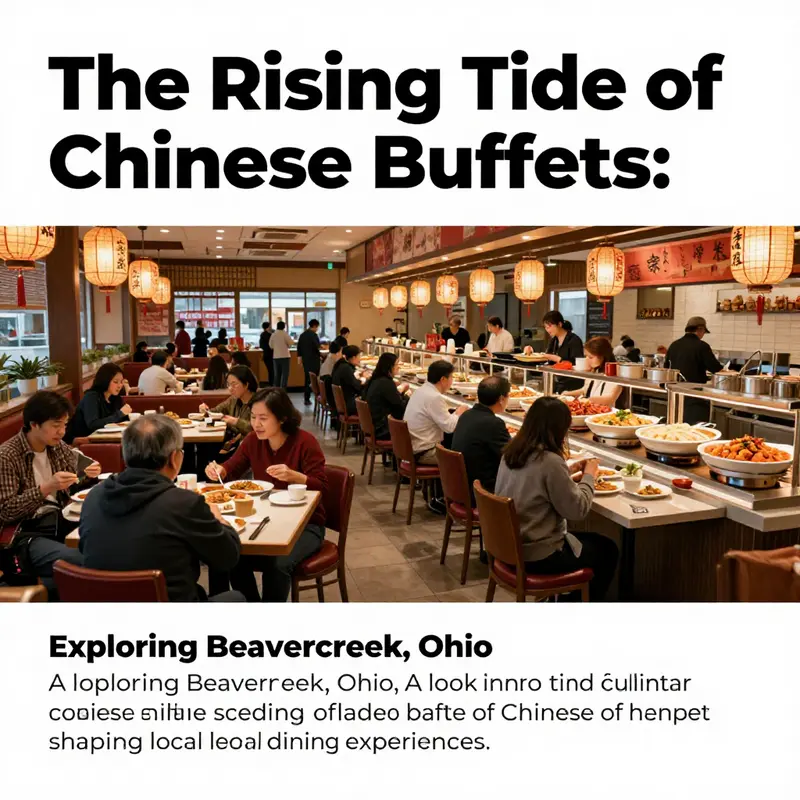 An interior view of a busy Chinese buffet restaurant showcasing families dining and various dishes on display.