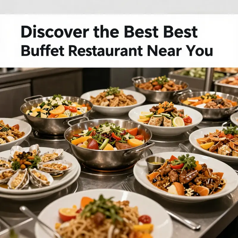 Utilizing map applications to locate nearby buffet restaurants with user reviews.