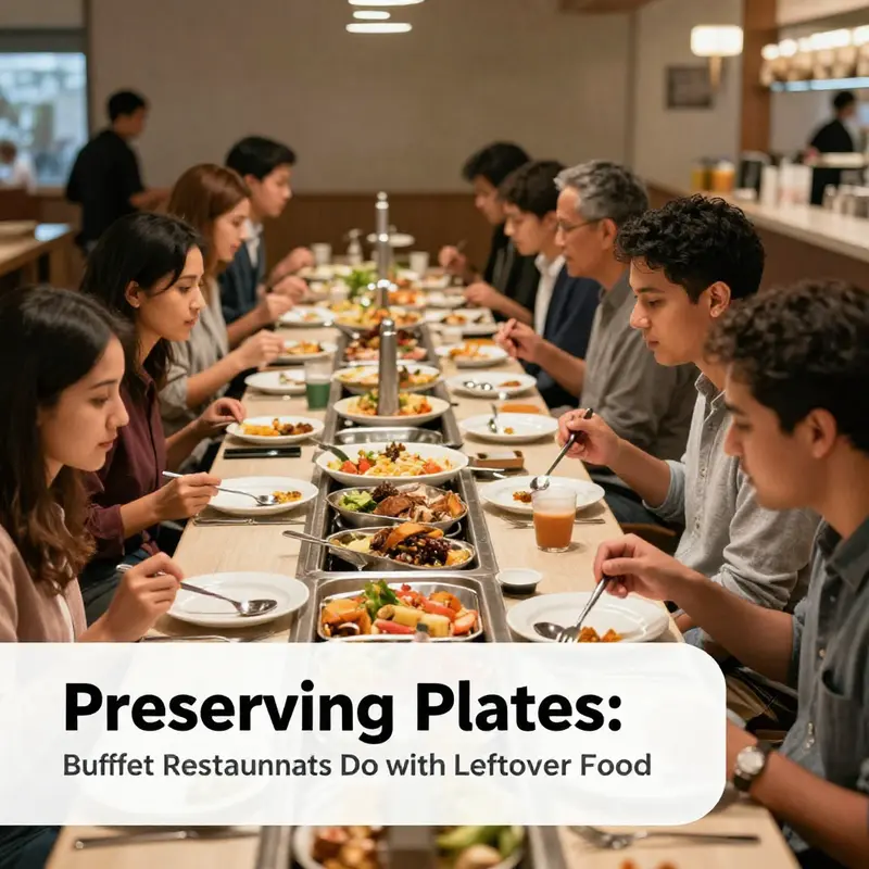 Buffet restaurants take proactive steps to prevent waste through careful preparation and portion management.