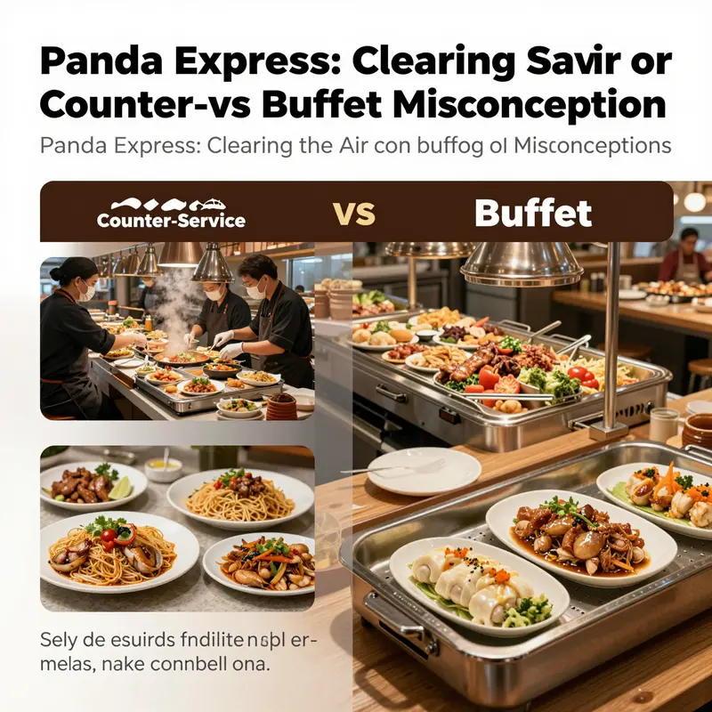 Panda Express offers a counter-service model, not a buffet experience.