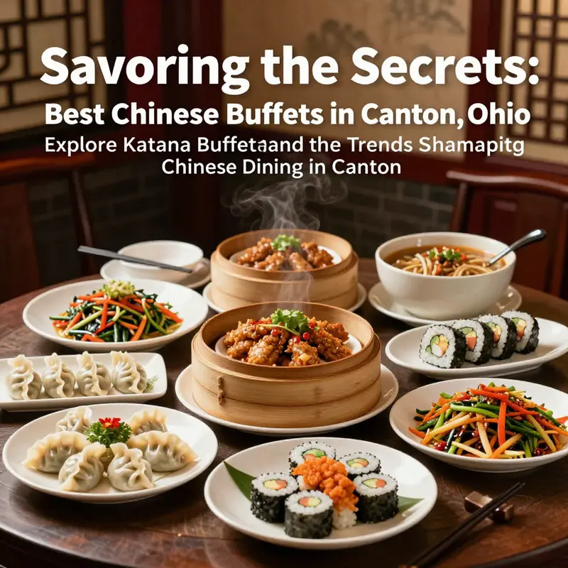 A colorful array of Chinese buffet dishes served in a dining setting.