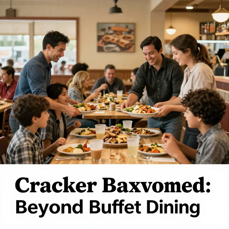 The inviting atmosphere of Cracker Barrel highlights its sit-down dining model.