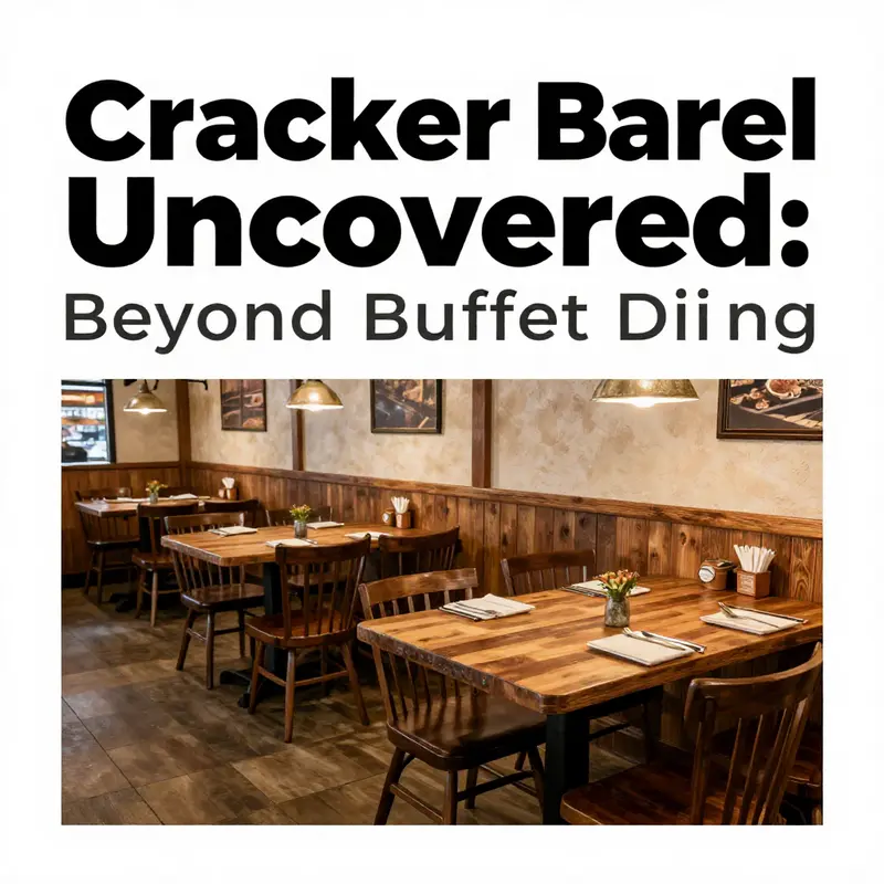 The inviting atmosphere of Cracker Barrel highlights its sit-down dining model.