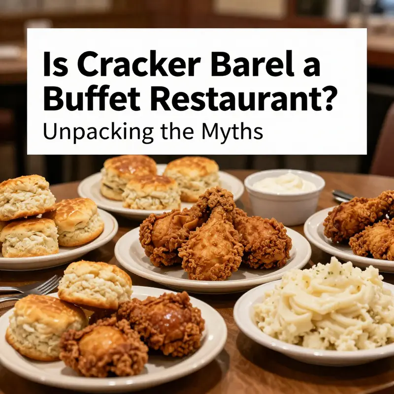 The warm ambiance and attentive service that define the Cracker Barrel dining experience.