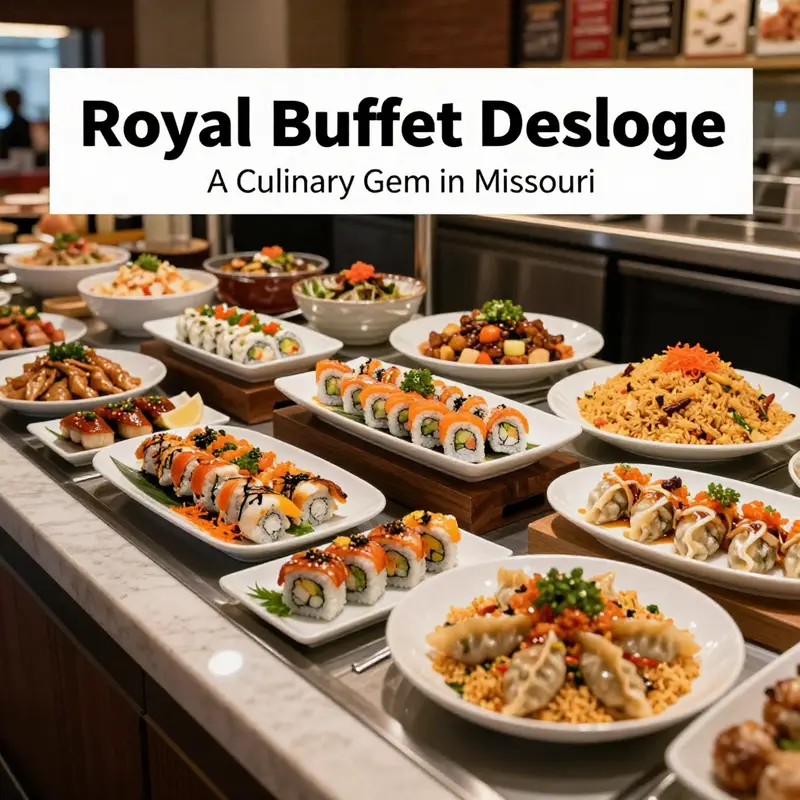 A delightful sampling of the diverse Asian dishes available at Royal Buffet Desloge.