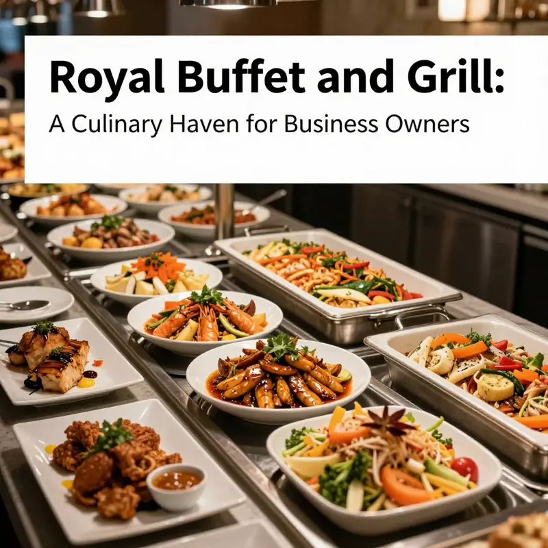 Interior view of Royal Buffet and Grill, capturing the lively dining atmosphere.