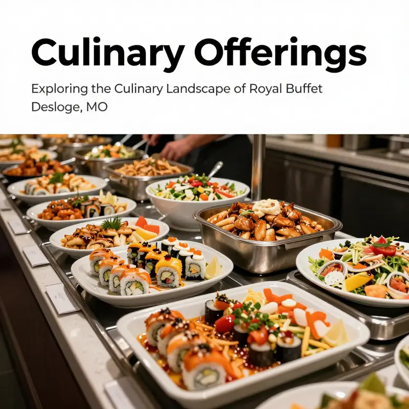 A colorful selection of dishes showcasing the diverse culinary offerings at Royal Buffet.