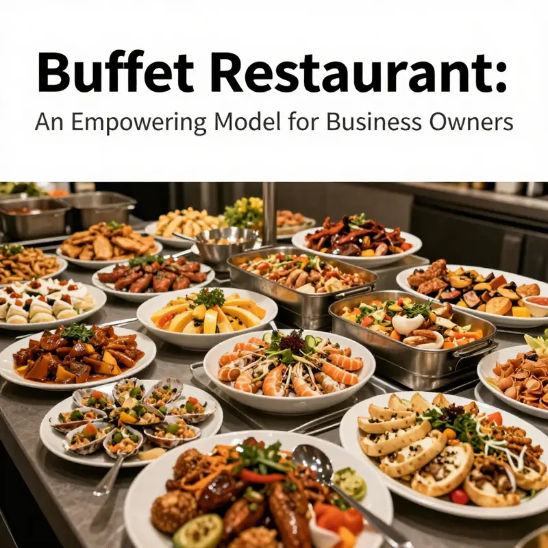 Customers engage in self-service, selecting from assorted dishes at a buffet.