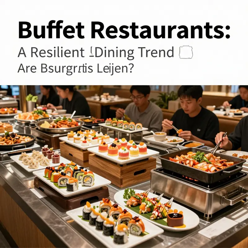 A bustling buffet setup that highlights the diversity and appeal of modern buffet dining in Beijing.