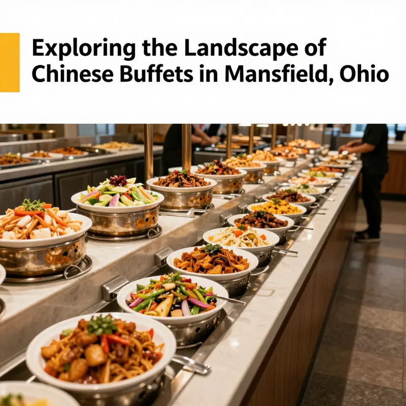 A vibrant spread of food at a Chinese buffet restaurant, highlighting the abundance of options available to guests.