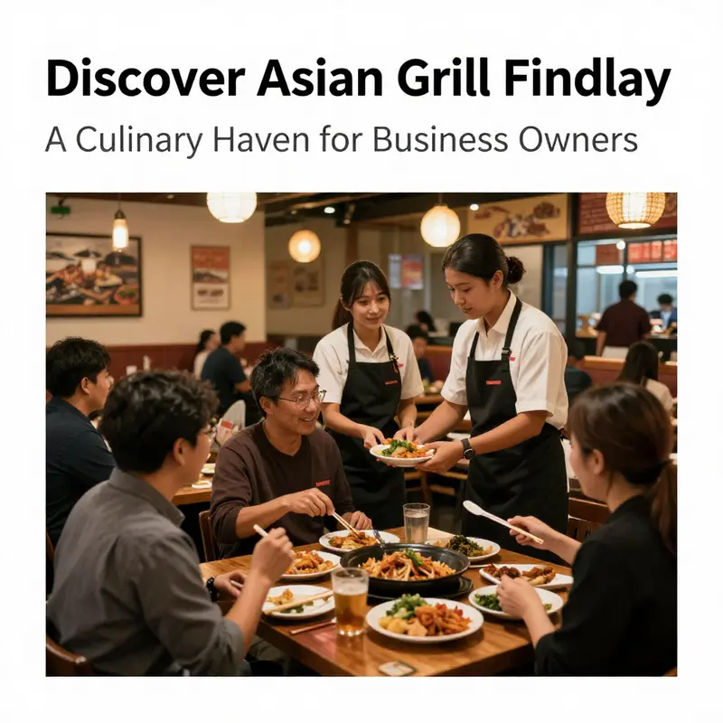 A tantalizing selection of menu items at Asian Grill Findlay, emphasizing the restaurant’s culinary diversity.