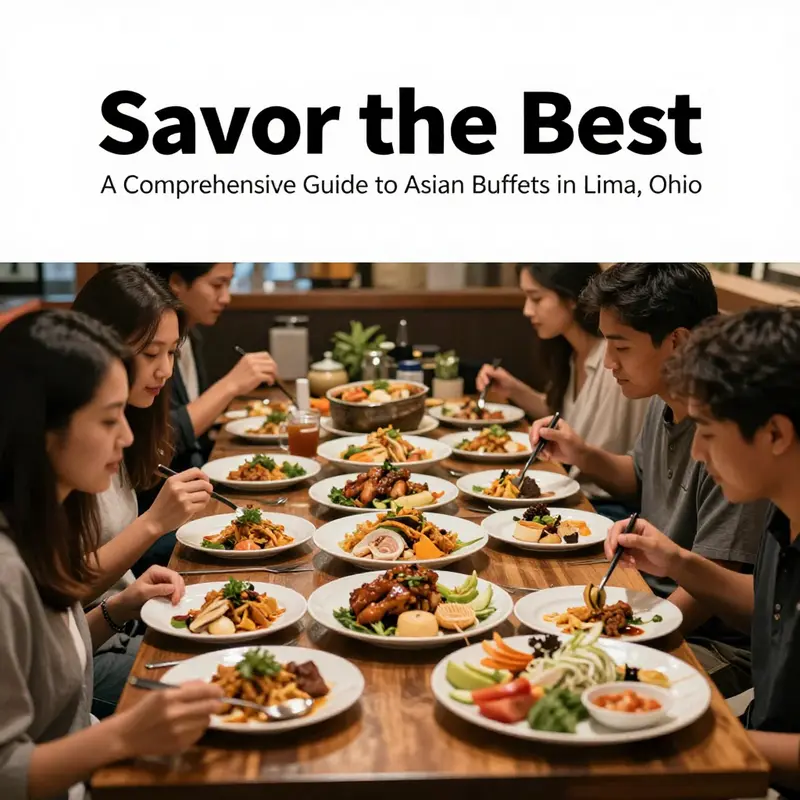 The inviting dining space of an Asian buffet in Lima, showcasing a variety of dishes.