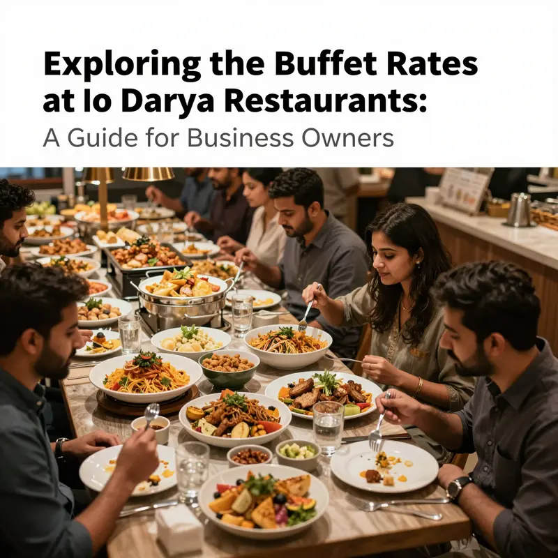 A vibrant buffet showcasing various dishes at a Do Darya-inspired restaurant.