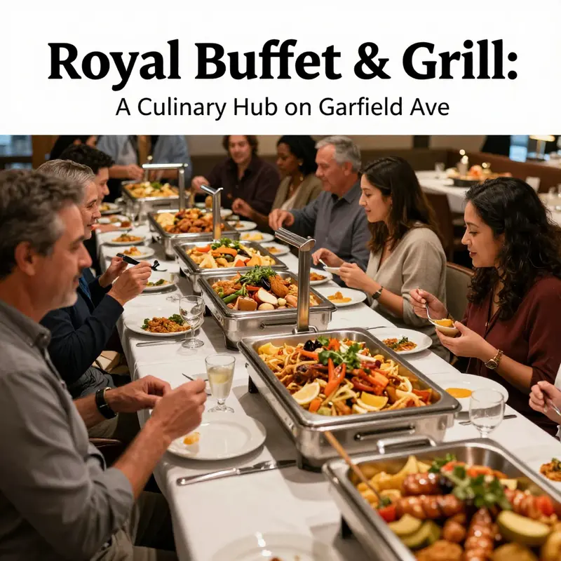 Guests relishing the buffet experience at Royal Buffet & Grill, showcasing a warm and inviting atmosphere.
