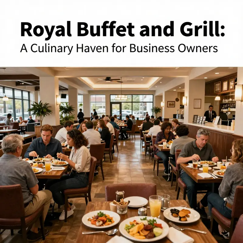 Interior view of Royal Buffet and Grill, capturing the lively dining atmosphere.