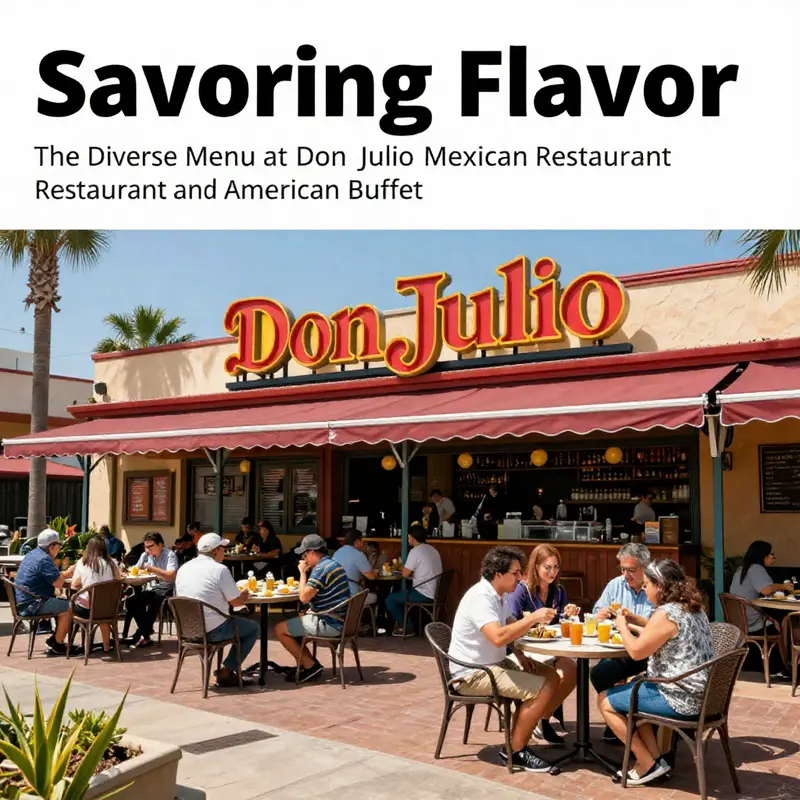 Exterior view of Don Julio Mexican Restaurant with guests dining outside.