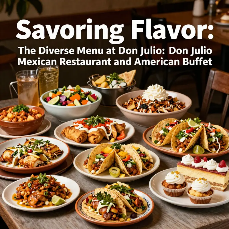 An array of delicious dishes showcasing the diverse offerings at Don Julio.