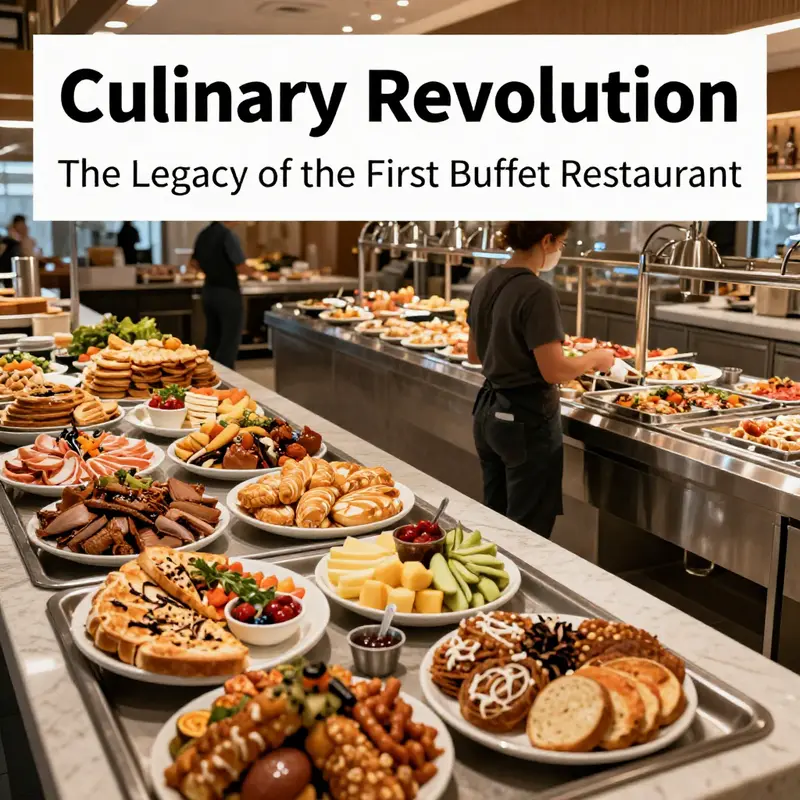 The Grand Hotel’s dining room, capturing the essence of the first buffet experience.