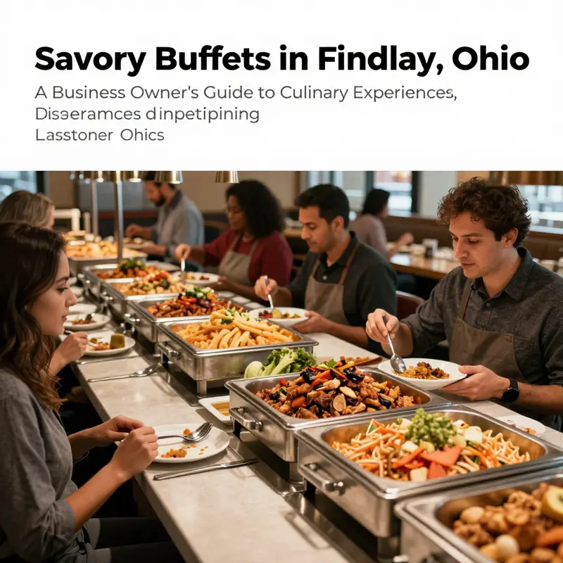 A busy buffet restaurant in Findlay, Ohio, with guests enjoying a wide array of food options.