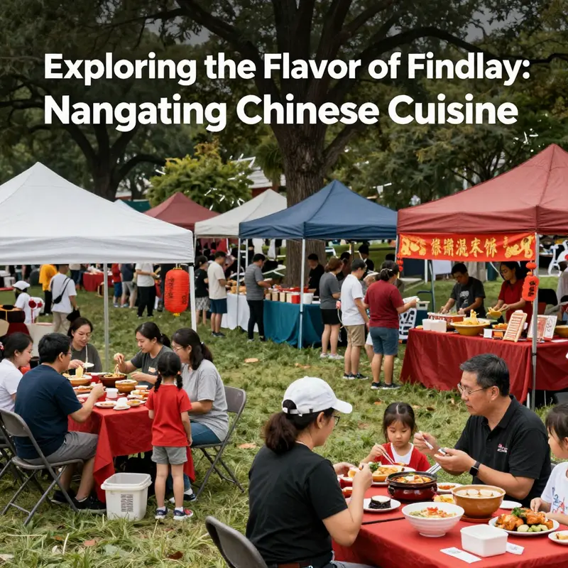 A visual representation of customer reviews highlighting ratings from different Chinese restaurants in Findlay.