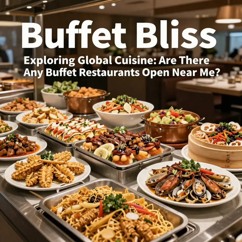 A tantalizing display of global cuisines at a buffet restaurant.
