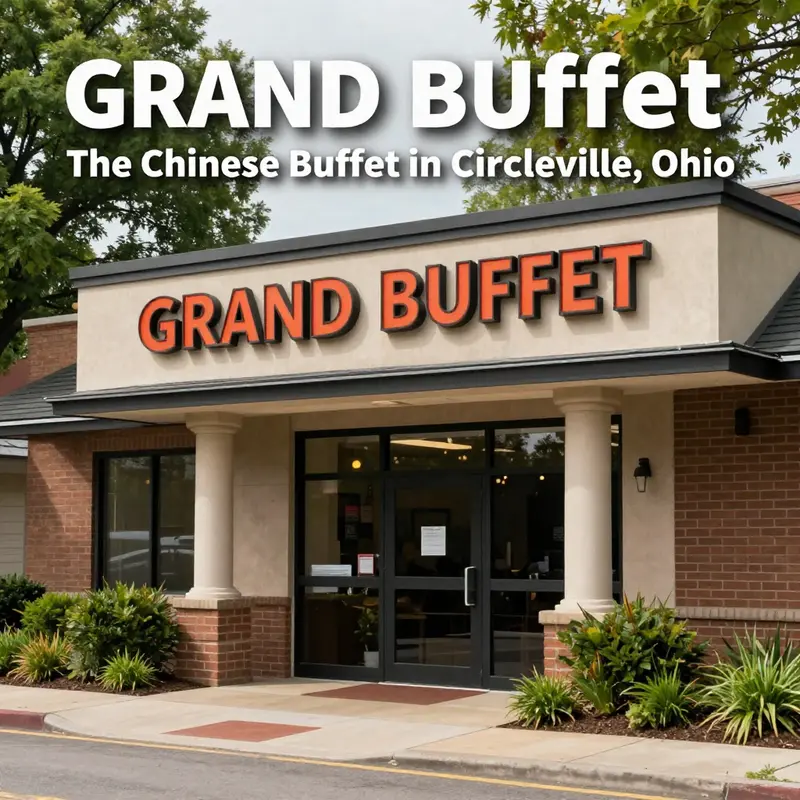 Grand Buffet: A welcoming entrance exuding the charm of Circleville’s go-to Chinese dining experience.