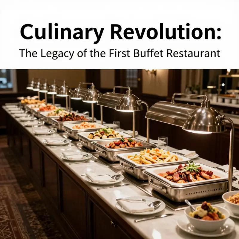 The Grand Hotel’s dining room, capturing the essence of the first buffet experience.