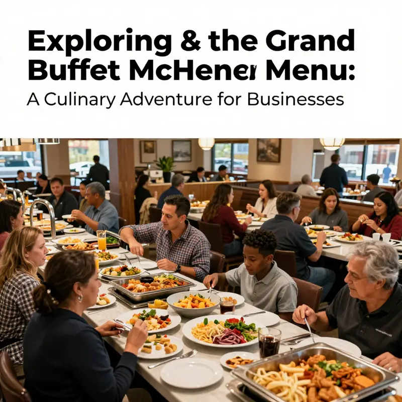 An interior view of Grand Buffet McHenry with diners enjoying a variety of dishes from the menu.