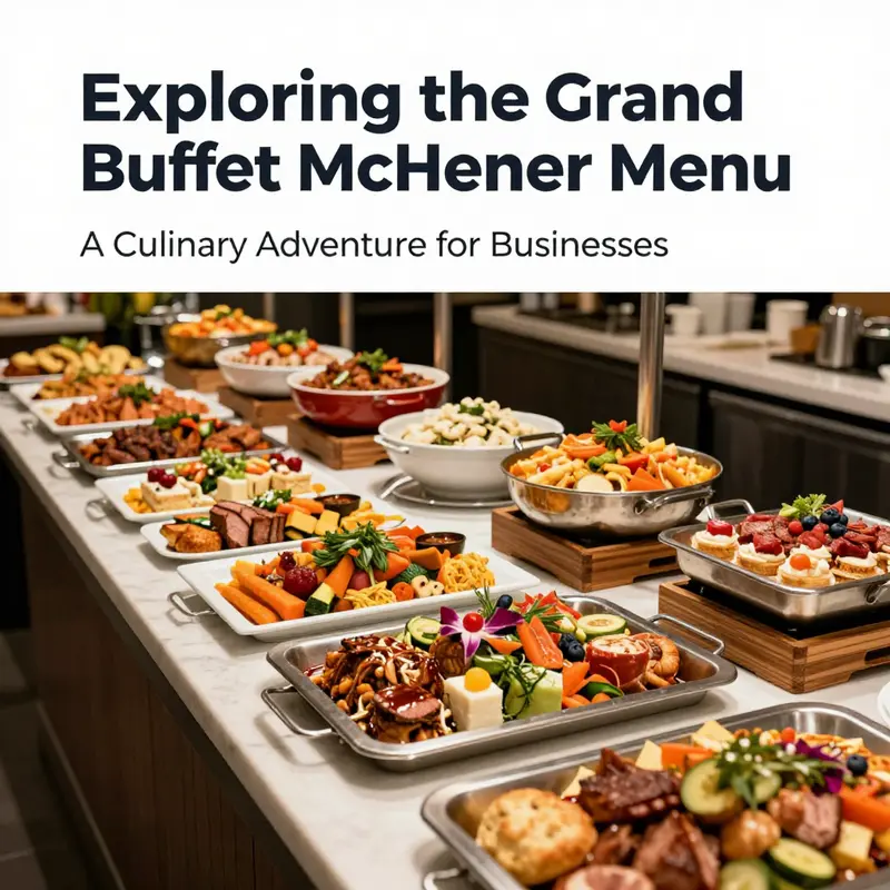 An inviting spread from the Grand Buffet McHenry, highlighting the diversity of menu offerings.
