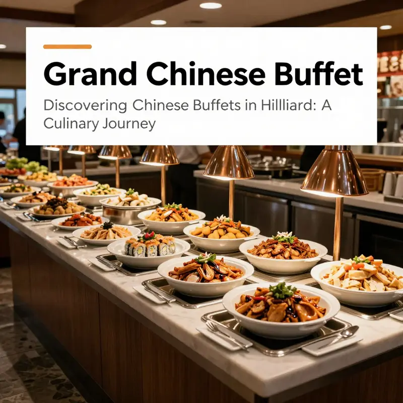 The vibrant setting of Grand Chinese Buffet filled with delectable offerings.