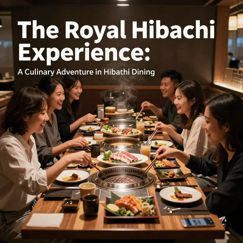An engaging chef demonstrates the artistry involved in preparing hibachi dishes.