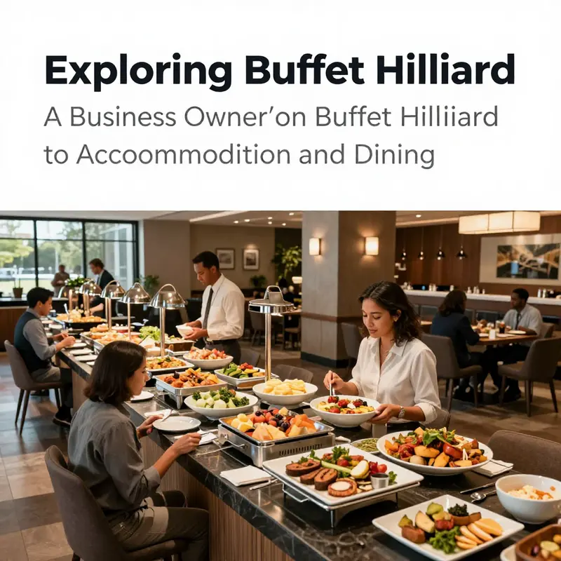 Welcoming lobby dining area showing a buffet spread at a hotel in Hilliard.