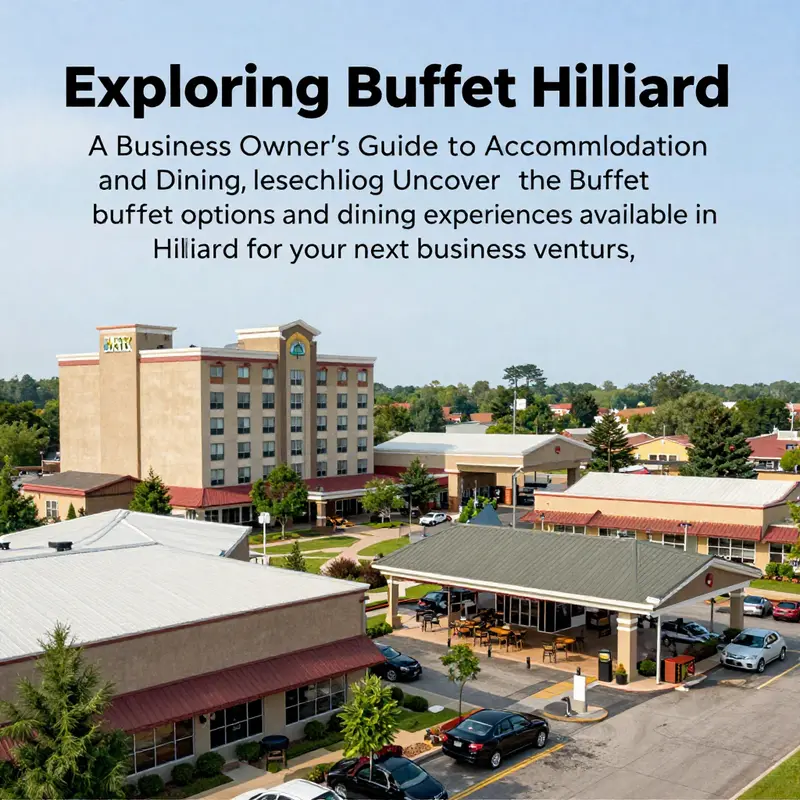 A scenic view of Hilliard, Ohio, highlighting hotels and dining options suitable for business travelers.